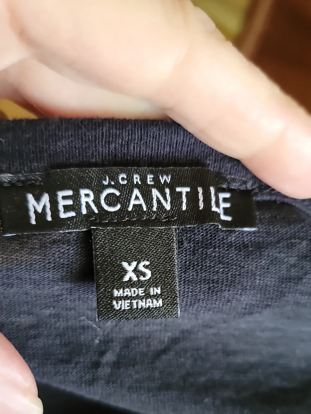 J Crew mercantile Classic Long Sleeve Henley Top in Black